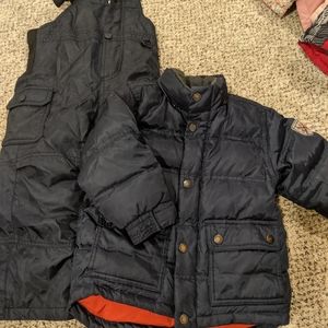 GAP boys 3T navy winter coat and matching snowpant